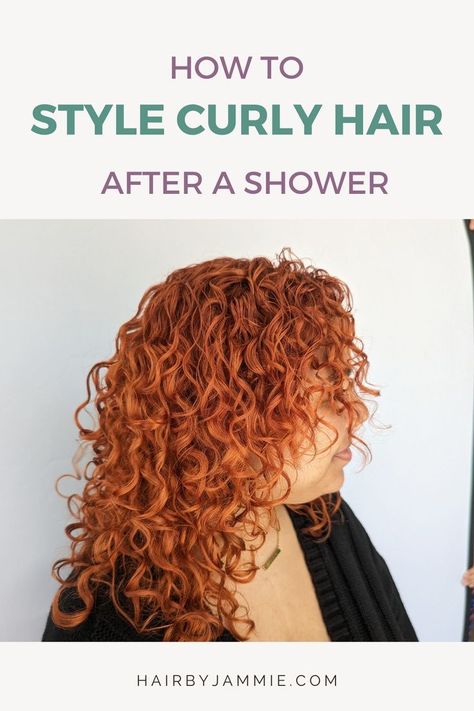 Do you struggle with taming your curly locks after a shower? Look no further! We've got the ultimate guide on how to style curly hair after the shower, following the curly girl method for both natural and dyed curls. Discover the perfect curly hairstyles and embrace your hair's natural texture with our easy-to-follow routine. Find more hair curly hairstyles and curly girl tips at HairByJammie.com! Color Treated Hair Care, Gluten Free Hair Products, Eco Friendly Hair Products, Tips For Dry Hair, Natural Hair Care Regimen, Style Curly Hair, The Curly Girl Method, Natural Hair Care Routine, Easy Care Hairstyles