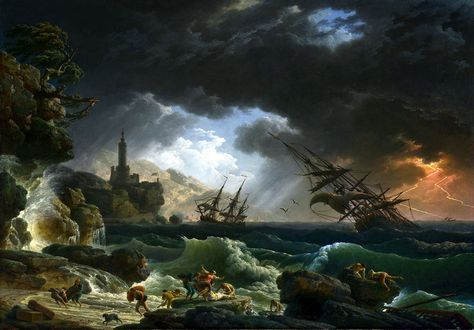 https://flic.kr/p/2hCGRFn | Claude Joseph Vernet | A Shipwreck in Stormy Seas. Claude Joseph Vernet, Navi A Vela, Sailing Art, Stormy Seas, Stormy Sea, Sea Painting, Shipwreck, Print Wallpaper, Art Reproductions