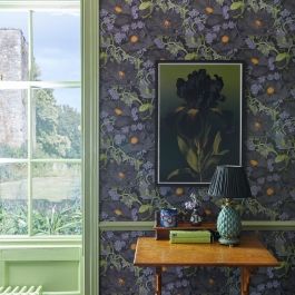 Wallpaper And Paint Combination, Wallpaper And Paint, House Of Hackney, British Interior, Paint Combinations, Gothic Garden, Wainscoting Panels, Wallpaper Project, London Design Festival