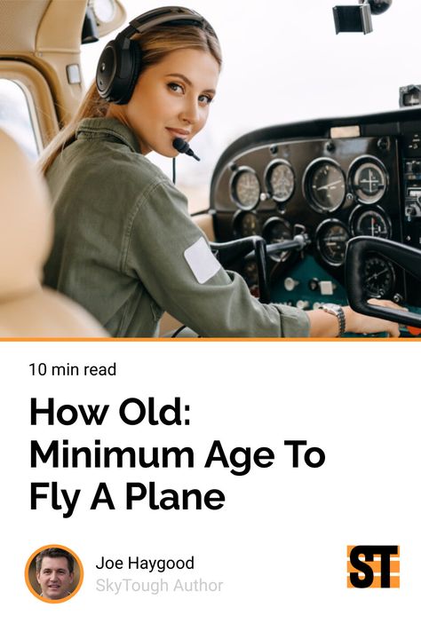 I know how excited you are to get out there and fly a plane or even become a pilot. So let’s take a look at how old you have to be to fly a plane. Become A Pilot, Flight Lessons, Private Pilot License, Aviation Training, Becoming A Pilot, Commercial Pilot, Pilot License, Pilots Aviation, Flying Lessons