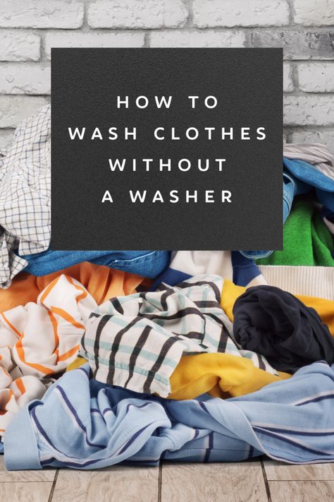 Need to wash clothes without a washer? No problem! Use this guide to wash clothes in a bathtub with a few tools and a little effort. You'll learn that it really isn't that hard to wash clothes by hand! Cleaning Clothes In Bathtub, Washing Clothes Without A Washer, Diy Washing Clothes By Hand, Handwashing Clothes Hack, How To Wash Clothes In Bathtub, Washing Clothes In Bathtub, Hand Wash Clothes Hacks, Hand Washing Clothes Hacks, Wash Clothes Without Washer