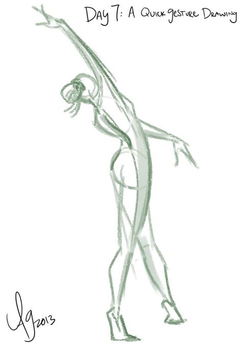 Day 7: A Quick Gesture Drawing by kuabci Body Gestures Drawing, Action Lines, Gesture Drawings, Gesture Drawing Poses, Human Figure Sketches, Watercolor Flowers Tutorial, Stick Figure Drawing, Body Sketches, Human Drawing