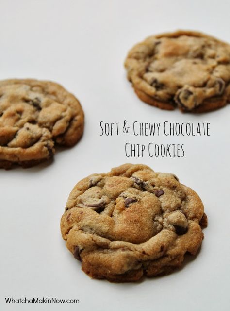 Chocolate Chip Cookies With Cornstarch, Cookies With Cornstarch, Cooking Therapy, Soft Chewy Chocolate Chip Cookies, Chewy Chocolate Chip Cookies Recipe, Soft Baked Cookies, Make Chocolate Chip Cookies, Levain Bakery, Dark Brown Sugar