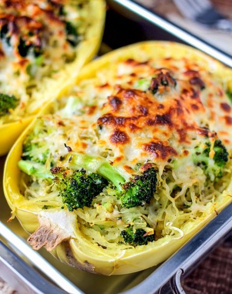 14 Spaghetti Squash Bowl Recipes to Try - PureWow Healthy Squash Recipes, Spaghetti Squash Recipes Healthy, Spaghetti Squash Recipes Easy, Recipes Spaghetti, Stuffed Spaghetti Squash, Mini Hamburgers, Baked Spaghetti Squash, Parmesan Recipes, Spaghetti Squash Recipes