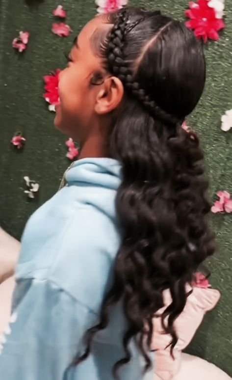 Jayah Hair Styles, First Day Of School 6th Grade Hairstyles, Jayah Bailey Hairstyle, Kids Hairstyles Straight Hair, Jayah Bailey Pics Hair, Hair Styles For 6th Graders, Hairstyles For 12 Year Girl Black, Sew In For Kids, Cute Birthday Hairstyles For Kids