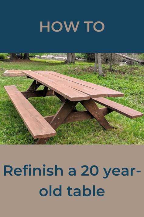 Picnic Table Restoration, Refinishing Picnic Table, Old Picnic Table Makeover, Refinish Picnic Table, Wooden Picnic Table Makeover, Pinic Table, Table Renovation, Painted Picnic Tables, Picnic Table Makeover