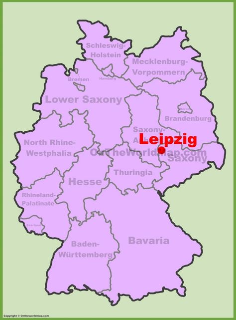 Leipzig location on the Germany map Dubai Map, Singapore Map, Colorado Map, Mexico Map, Rhineland Palatinate, Germany Map, Lower Saxony, North Rhine Westphalia, Map Of Florida