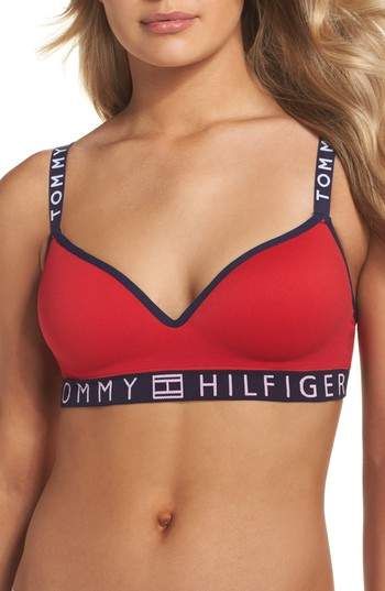 Tommy Hilfiger Seamless Bralette Tommy Hilfiger Bra, Recycled Outfits, High School Fashion, Bra Outfit, Red Bralette, Red Bra, Seamless Bra, Red Aesthetic, Teen Fashion Outfits