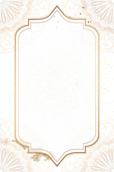 Gold frame on Diwali pattern background vector | premium image by rawpixel.com / Aum Diwali Pattern, Indian Frame, Diwali Background, Floral Cards Design, Islamic Background, Floral Wallpaper Iphone, Invitation Background, Framed Wallpaper, Vector Background Pattern