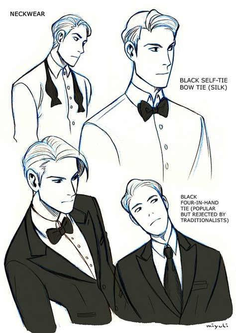 Tie Drawing, Black Tie Dress Code, My Notes, Have Inspiration, Black Tie Dress, Poses References, Drawing Clothes, Blog Website, Character Design References