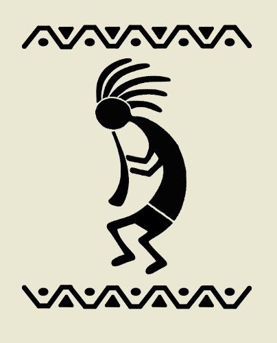 Kokopelli Art, Template Craft, Art Scrapbook, Border Templates, Eye Illustration, Native American Symbols, Afrique Art, American Symbols, Pattern Template