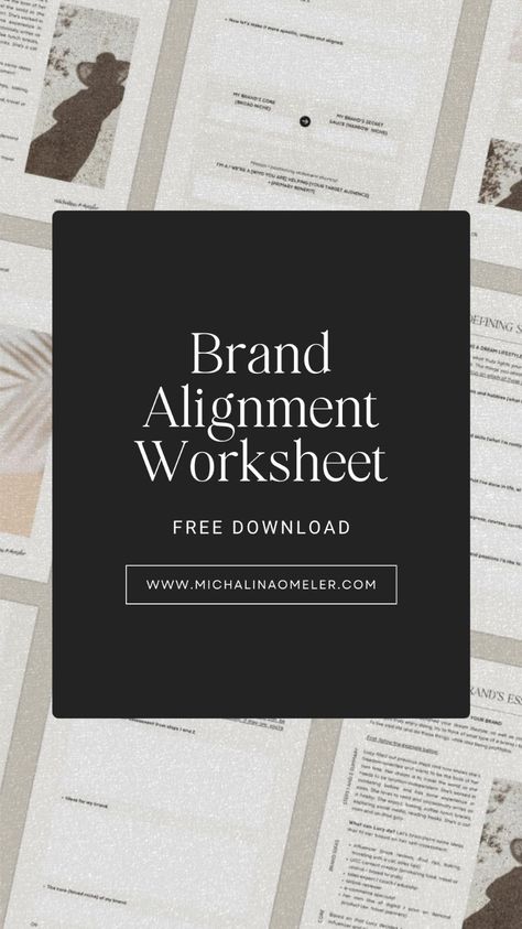 🤕 Feeling frustrated with a brand that doesn't match your true self? Say hello to my FREE Brand Alignment Worksheet: 5 Steps to an Authentic, Purposeful Brand🌟 Reconnect your brand with your genuine self for a smoother path to success. Shape a brand that deeply resonates with your ideal audience while fulfilling your personal and business goals. Forget about trends; build a brand that genuinely represents YOU. It's all achievable in just 5 simple steps! Grab it now - it's completely free!🤩 Brand Building Worksheet, Build A Brand, Self Branding, Lifestyle Ideas, Path To Success, Feeling Frustrated, Branding Tips, True Self, Brand Building