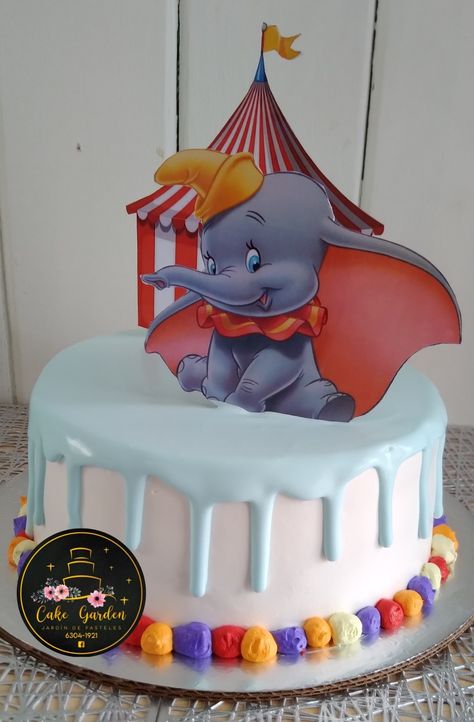 Pastel dumbo Dumbo Birthday Cake, Dumbo Cake, Diy Baby Shower Games, Bumbo, Cake Business, Baby Shower Diy, 5th Birthday, Baby Shower Games, Bday Party