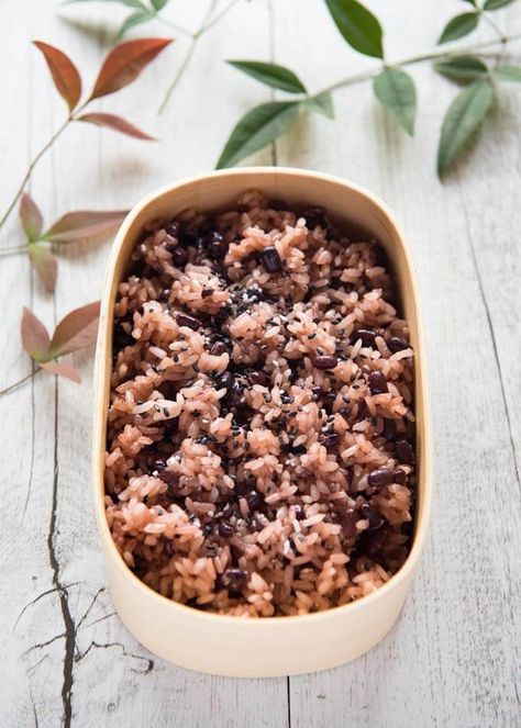 Japanese Beans Recipe, Japanese Adzuki Bean Recipes, Azuki Recipe, Adzuki Bean Recipes, Azuki Bean Recipes, Adzuki Bean Recipe, Azuki Beans, Rice With Beans, Bean Rice