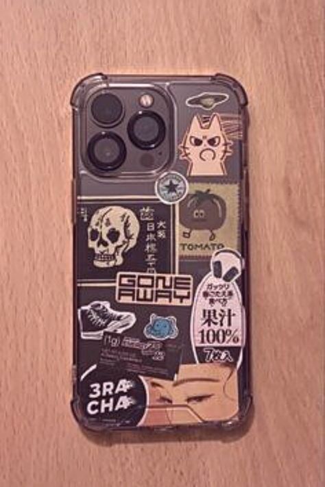 iPhone 12 Pro Max Minimal Stickers, Y2k Collage, Phone Cover Stickers, Korean Manga, Y2k Phone Case, Clear Phone Case Design, Y2k Stickers, Aesthetic Gifts, Diy Phone Case Design