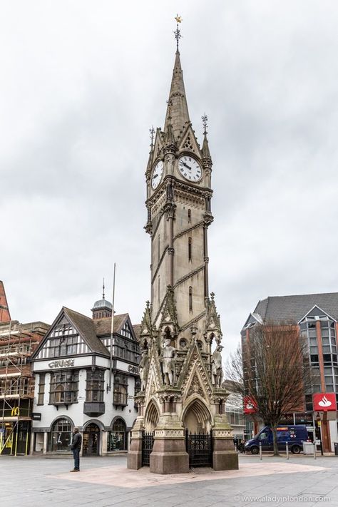 Clock tower in Leicester, England Clock Tower Aesthetic, Tower Clock, Leicester England, Francis Picabia, Day Trips From London, Richard Iii, Leicester City, Clock Tower, England Uk