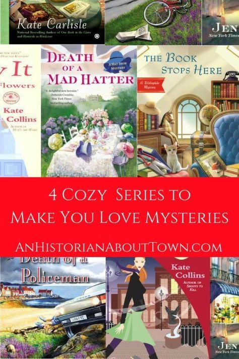 4 Cozy Series to Make You Fall in Love With Mysteries | An Historian About Town Books Mystery, Amish Books, Cosy Mysteries, Cozy Mystery Series, Cozy Mystery Books, Cozy Mystery Book, Series Books, Mystery Stories, Cozy Mystery