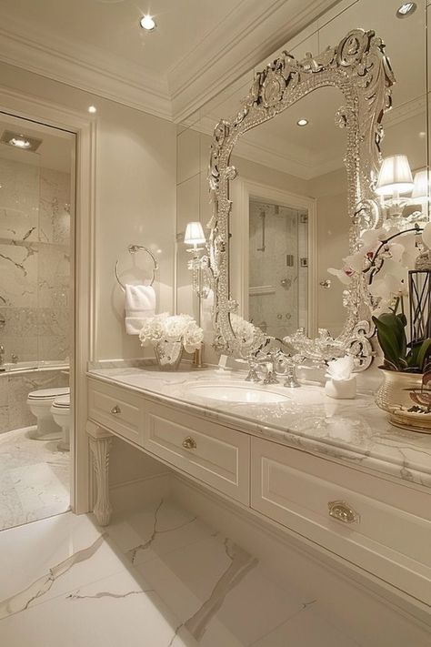 Wc Decoration, Glamorous Bathroom Decor, Sophisticated Bathroom, Bathroom Decor Luxury, Bathroom Design Decor, Dream House Rooms, Bathroom Design Luxury, Dream House Interior, Design Your Dream House