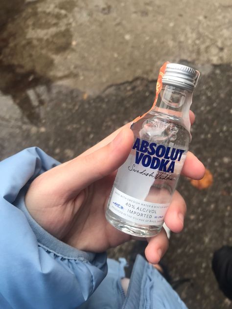 Alchole Bottle Aesthetic, Vodka Aesthetic, Mini Alcohol Bottles, The Maddest Obsession, Maddest Obsession, Rauch Fotografie, Pretty Alcoholic Drinks, Alcohol Aesthetic, Absolut Vodka