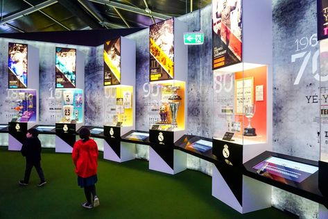 Immersive Exhibition, Car Showroom Design, Melbourne Museum, Trophy Design, Car Showroom, Showroom Design, Football Memorabilia, Watch Party, Football Club