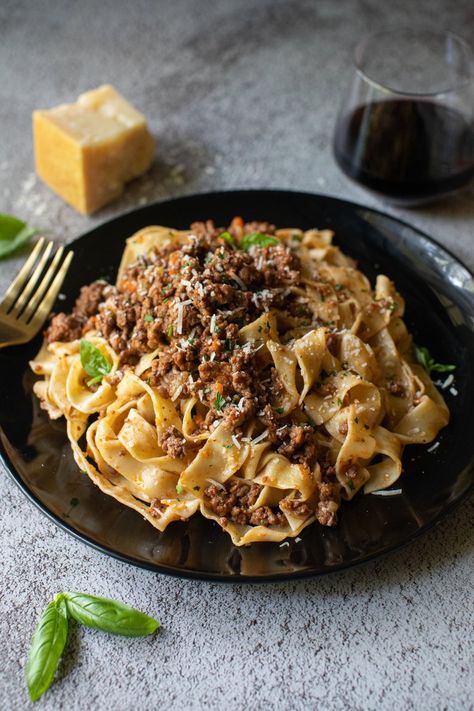 Bolognese with Pasta — Chef Shannon Smith | World Traveler and Private Chef based in Tulsa, Oklahoma Spaghetti And Meat Sauce, Spaghetti With Meat Sauce, Spaghetti With Meat, Tagliatelle Pasta, Spaghetti Meat Sauce, Vegetable Fried Rice, Bolognese Recipe, Bologna Italy, Italian Recipes Authentic