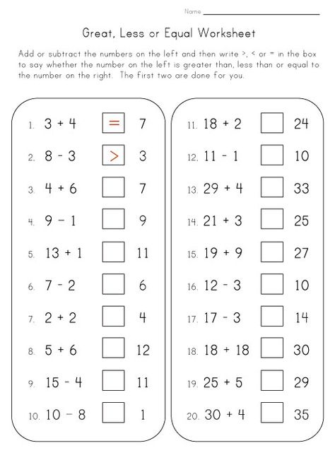 greater than less than or equal to worksheet Comparing Numbers Worksheet, Counting Money Worksheets, Holiday Math Worksheets, Halloween Math Worksheets, Rhyming Worksheet, Numbers Worksheets, Money Worksheets, Mathematics Worksheets, Comparing Numbers