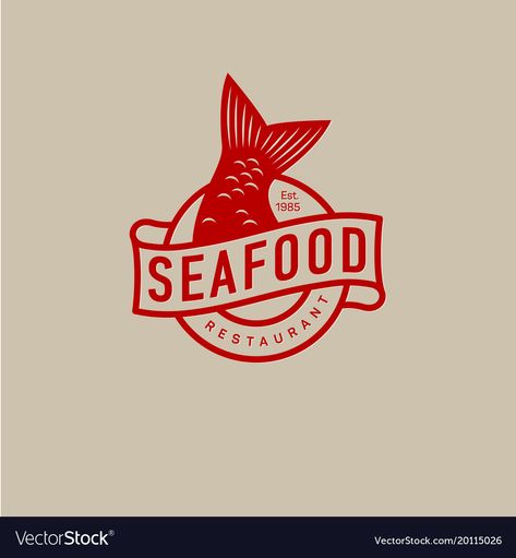 Fish Chips Logo, Shrimp Restaurant Design, Seafood Restaurant Branding, Fish Shop Logo, Fish Restaurant Logo, Seafood Restaurant Design, Seafood Logo Design, Seafood Restaurant Logo, Fish Logo Design