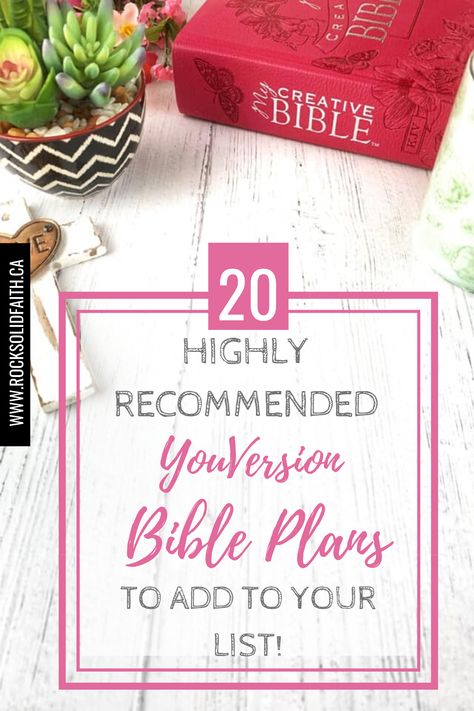 Bible Reading Plans: 31 Highly recommended YouVersion Bible Plans for busy mornings. Find a plan that suits your season of life and interest. Whether you are looking for Bible reading plans for beginners or Bible reading plans for women you will find just the one to help you make Bible Study a habit. Free Bible Reading Plan printable included! #biblestudy #spiritualgrowth #quiettime #planner #plannergirl #plannerpages #rocksolidfaith Kingdom Bloggers, Bible Plans, Quiet Time With God, Bible Reading Plans, Bible Journaling For Beginners, Bible Studies For Beginners, Faith Journal, Time With God, Bible Study Help