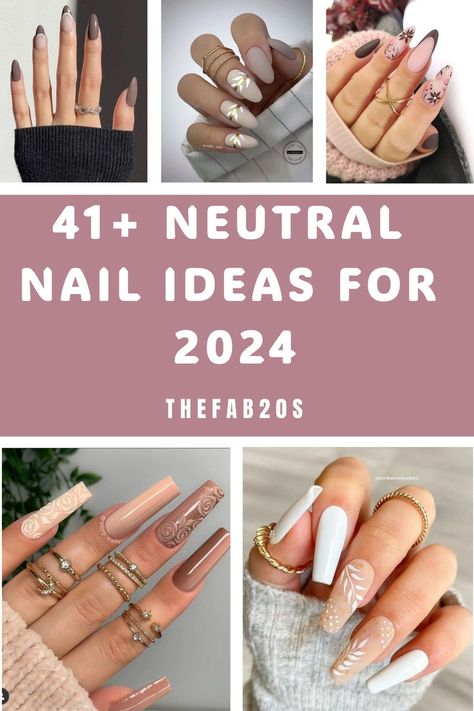 Looking for Neutral Nail?! We've got SO many neutral nail ideas, and neutral nail designs, whether it's long, short, square, stiletto, acrylic neutral nail inspo - We Got You! Neutral Nail Inspiration, Neutral Nails Coffin, Neutral Nail Ideas, Neutral Nail Art Designs, Natural Nail Shapes, Neutral Nails Acrylic, Almond Acrylic Nails Designs, Neutral Nail Art, Short Coffin Nails Designs