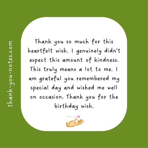 ‘Thank You For The Birthday Wish’ Notes: Thankful Quotes For Birthday Wishes, Thank You Wishes For Birthday, Thank You Message For Birthday Wishes, Thank You Note For Birthday Wishes, Thanks Note For Birthday Wishes, Birthday Wishes Reply Thanks, Bday Wish Thank You, Bday Thanks Message, Ways To Say Thank You For Birthday Wishes