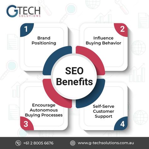 SEO benefits you must know. 📞 Get a free quote today: +612 8005 6676 🌐 Visit Our Website: [www.g-techsolutions.com.au/] 📞 Contact our sales: [sales@g-techsolutions.com.au] . . . #website #marketingdigital #searchengineoptimization #google #ecommerce Seo Plan, Seo Services Company, Website Optimization, Seo Specialist, Self Serve, Poster Background, Seo Expert, Secret To Success, Seo Strategy