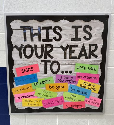 My Why Bulletin Board, Counseling Board Ideas, Be The Change Bulletin Board Ideas, Yearly Bulletin Board Ideas, When You Enter This School Bulletin Board, Cute School Board Ideas, Bulletin Board For School Hallways, Bulletin Boards To Keep Up All Year, Elementary School Hallway Bulletin Board