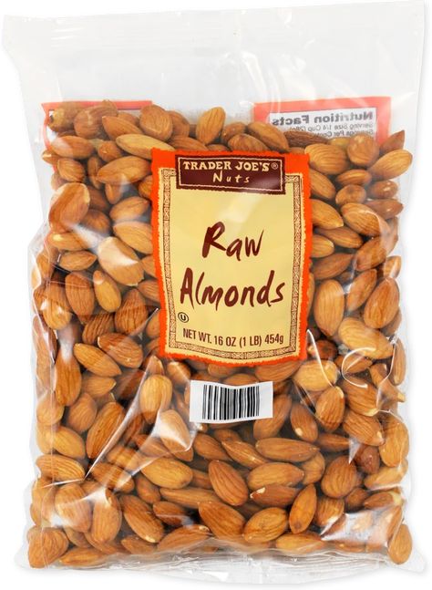 Trader Joes Snacks, Trader Joe's Products, Healthy Groceries, Healthy Homemade Recipes, Raw Almonds, Keto Foods, Healthy Work Snacks, High Protein Low Carb, Baked Dessert Recipes