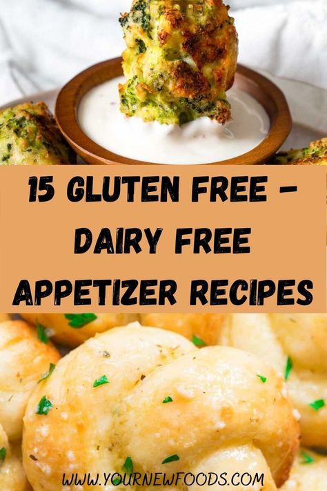 Gluten-free dairy free appetizers – Learn how to make these amazing recipes. Try our top 15 favourite Gluten free dairy free appetizers with recipes today. #glutenfree #dairyfree #glutenfreedairyfreeappetizers #glutenfreeappetizers #dairyfreeappetizers Easy Appetizers Gluten Free Dairy Free, Healthy Appetizers Gluten Free, Cheese Less Appetizers, Gf And Df Appetizers, Gluten Free Dairy Free New Years Eve, Easy Dairy Free Dips For A Party, Appetizer Gluten Free Dairy Free, Gluten Free Dairy Free Dips And Appetizers, Gluten Dairy Soy Free Appetizers