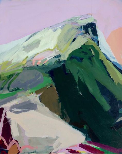 Mount Bond Painting Study, Ceramic Inspiration, Abstract Art Landscape, Landscape Drawings, Mountain Paintings, Abstract Landscape Painting, Mountain Art, Art Abstrait, Painting Style