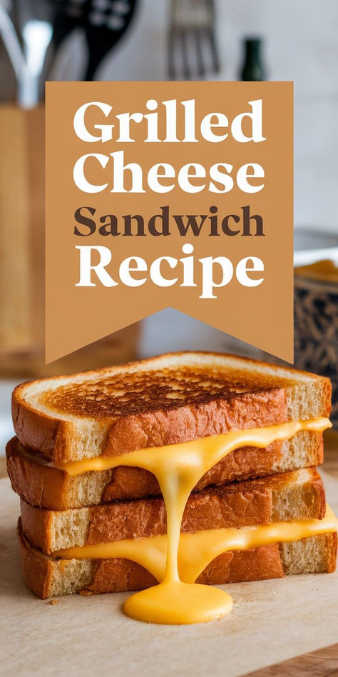 This Grilled Cheese Sandwich is crispy, golden perfection! With melty cheese between buttery, toasted bread, it’s a classic comfort food that never goes out of style. The Ultimate Grilled Cheese, Simple Grilled Cheese Sandwich, Classic Grilled Cheese Sandwich, Sour Dough Grilled Cheese Sandwiches, Best Cheese For Grilled Cheese, How To Make Grilled Cheese, Easy Grilled Cheese Recipes, Simple Grilled Cheese, Best Grilled Cheese Sandwich Recipe