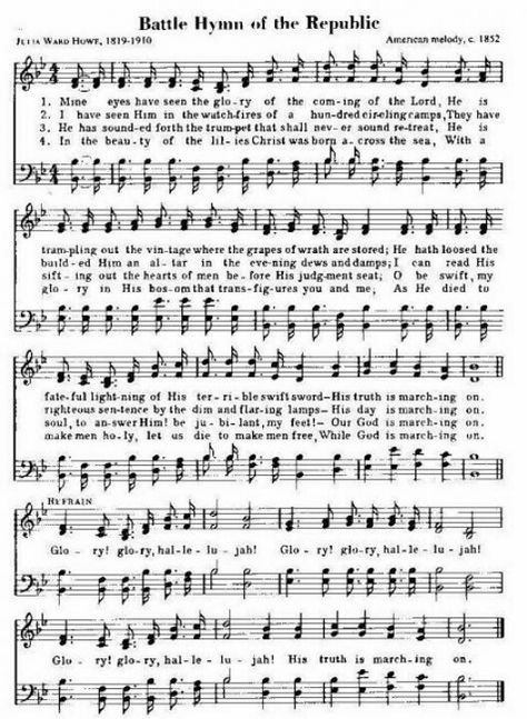 One of my all time favorites! Battle Hymn Of The Republic, Spiritual Wellbeing, Hero Instinct, Hymn Lyrics, Gospel Song Lyrics, Christian Hymns, Hymns Of Praise, Hymn Sheet Music, Hymn Music