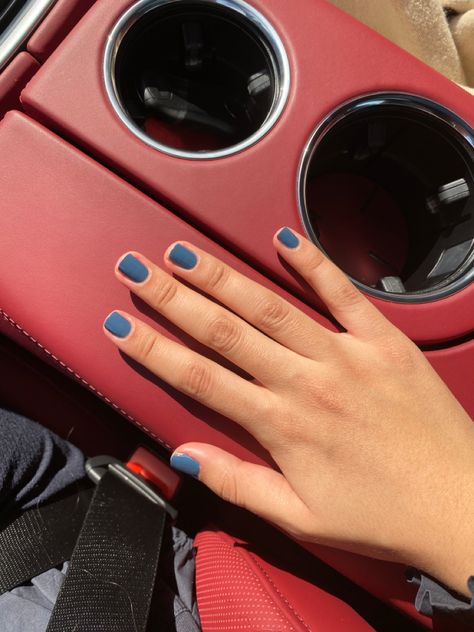 Denim Blue Nails, Grey Blue Nails, Blue Grey Nails, Smart Nail, Smart Nails, Grey Nails, Gray Nails, Inspo Board, Style Watch