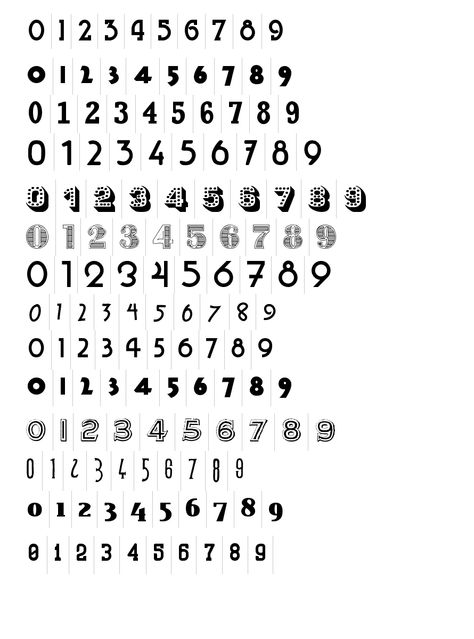 vintage numbers #type #numbers #font  Can't decide if I want this or Roman numerals for my 614 tattoo! Number 2 Tattoo Fonts, 2 Tattoo Number Fonts, Number 9 Tattoo Fonts, 9 Tattoo Number Ideas, Number Fonts Vintage, 77 Tattoo Number, 614 Tattoo, Time Tattoos Numbers, Number Design Typography