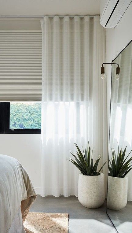 Black Out Blinds With Sheer Curtains, Sheer Blinds Living Room, Sheer Curtains With Blinds, Sheer Curtains Bedroom With Blinds, S Fold Sheer Curtains, Curtains Living Room Sheer, Roller Blinds With Sheer Curtains, Blinds With Sheer Curtains, White Sheer Curtains Bedroom