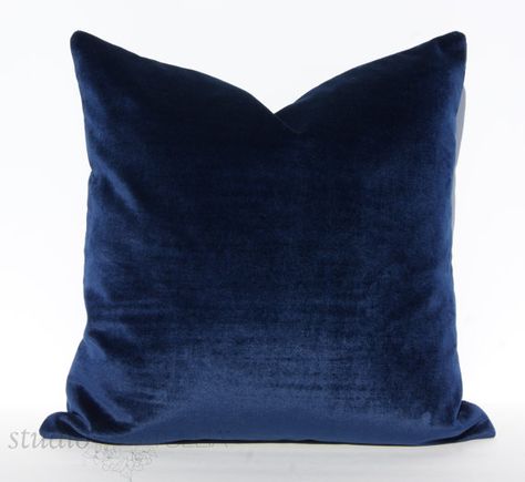 Midnight Blue Velvet Pillow Covers  Decorative by studiotullia Blue Velvet Pillow, Blue Velvet Couch, Navy Throw, Navy Blue Pillows, Velvet Couch, 20x20 Pillow Covers, Velvet Pillow, Velvet Pillow Covers, Velvet Throw Pillows