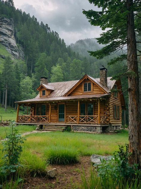 Cabin In Montana, Cowboy Cabin, Lakefront Cabin, Montana Cabin, Mountain Home Exterior, Cabin In The Mountains, Cozy Cabins, Cabin Exterior, Dream Life House