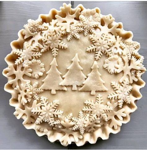 Christmas Pie Crust Designs, Christmas Pie Crust, Fancy Pies, Pie Decor, Creative Pie Crust, Decorative Baking, Pretty Pie Crust, Fancy Pie Crust, Pie Inspiration