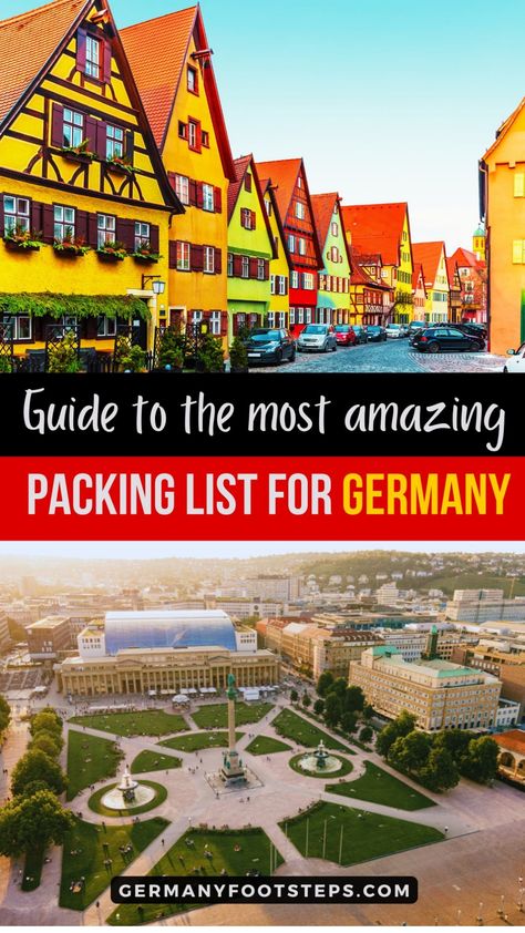 Dreaming of your ultimate vacation in Germany? Check out our traveling to Germany packing lists for every season—Germany packing summer, Germany packing winter, Germany packing spring, and Germany packing fall. Save this pin for all the essential tips you’ll need for a stress-free trip! Packing For Germany In Winter, Manheim Germany, Germany Packing List, Germany In Winter, Time In Germany, Hard Suitcase, Germany Vacation, Ultimate Packing List, Packing For Europe