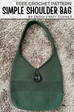 Free Crochet Pattern Simple Shoulder Bag Crochet Macrame Bag Free Pattern, Purse Patterns Free, Crochet Hand Bags, Crochet Boho Bag, Handbags Patterns, Crochet Purse Pattern Free, Crochet Shoulder Bags, Shoulder Bags Pattern, Crochet Bag Pattern Free