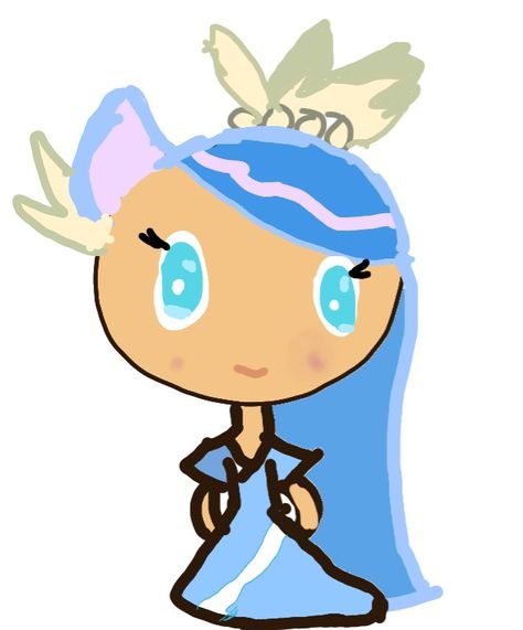 A digital drawing of Sea Fairy cookie from cookie run! Sea Fairy Cookie, Sea Fairy, Cookie Run, Not Mine, Digital Drawing