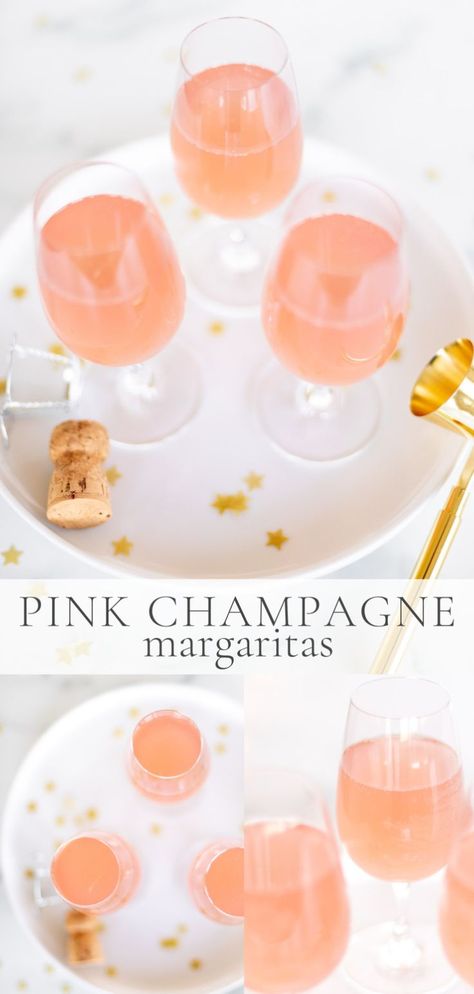 What Is Prosecco, Pink Alcoholic Drinks, Pink Champagne Margarita, Champagne Margarita, Champagne Margaritas, Healthy Lemonade, Homemade Margaritas, New Years Cocktails, Champagne Drinks