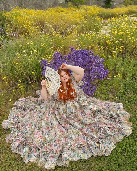 🌼 Frolicking amongst the wildflowers. Dress was #gifted by @selkie - use code FlyForAGinger for 10% off (affiliate code) Plus Size Dress / Plus Size Selkie / Size 26 Dress / Plus Size Fashion #selkiecollection #selkiepartner #fluentinpink #selkiedress #whimsical Plus Size Beauty, Dress Plus Size, Plus Size Dress, Plus Size Dresses, Plus Size Fashion, Wild Flowers, Fashion Inspo, Pastel, Plus Size