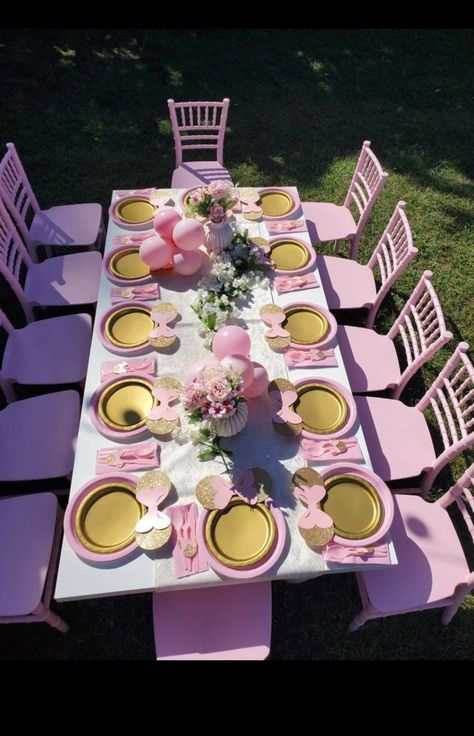 Pink and gold birthday party