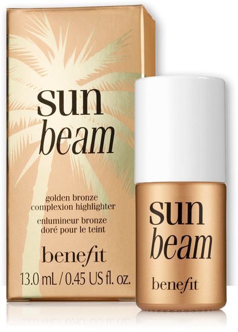 Sun Beam Best Highlighter, Simple Makeup Tips, Liquid Highlighter, Makeup Wishlist, Makeup Needs, Skin Care Makeup, Makeup Items, Benefit Cosmetics, Birthday List